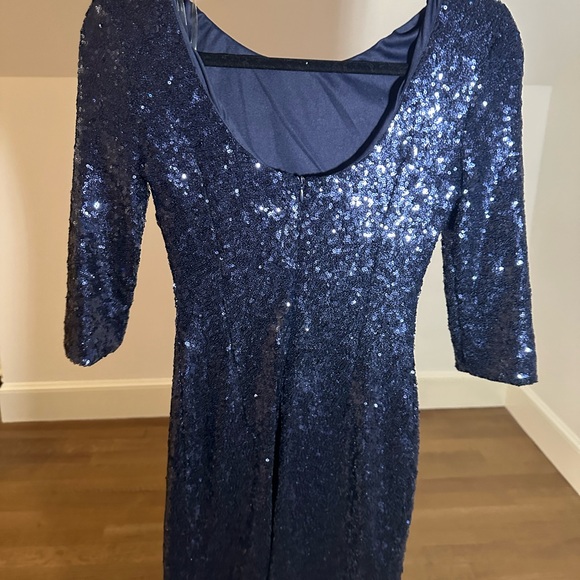 [Lulus] Navy sparkly mini dress - Picture 3 of 6